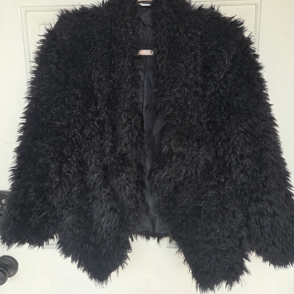 Women's Black Faux Fur Jacket